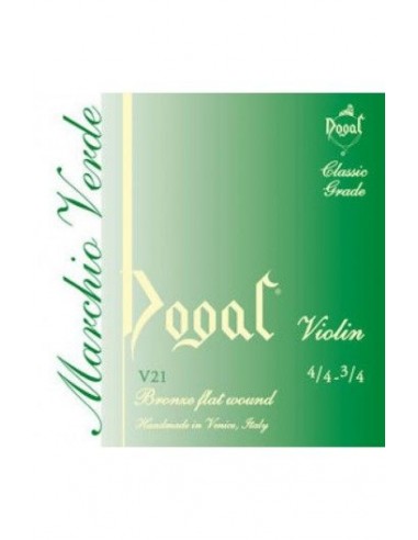 Dogal V21B  VL 1/8 1/16 bronzo - Muta di corde per violino Accessori - Corde strumenti musicali