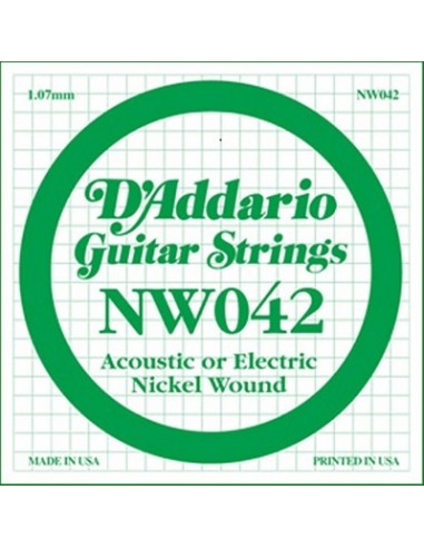 D'Addario NW042 - Corda Singola Corde strumenti musicali