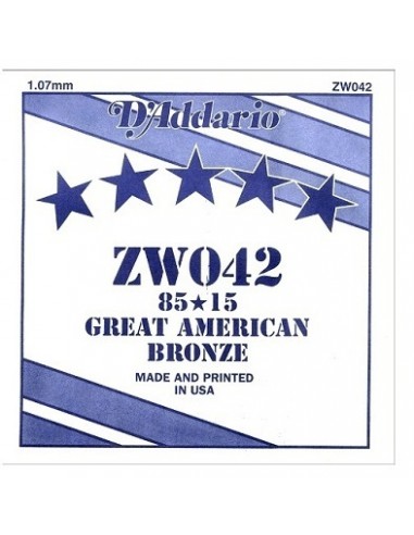 D'Addario ZW042 - Corda Singola Corde strumenti musicali