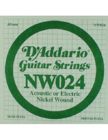 D'Addario NW024 - Corda Singola Corde strumenti musicali